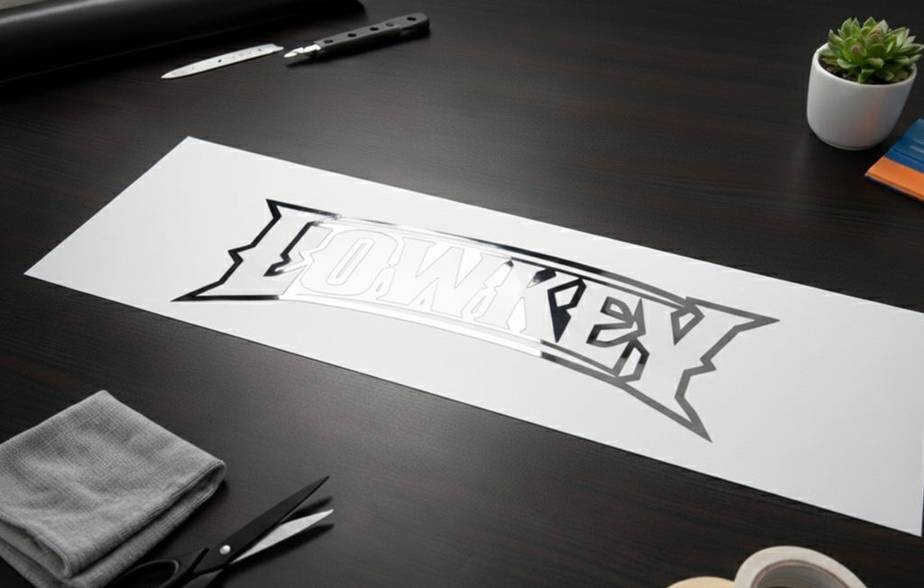 CHROME “LOWKEY” HOLLOW BANNER
